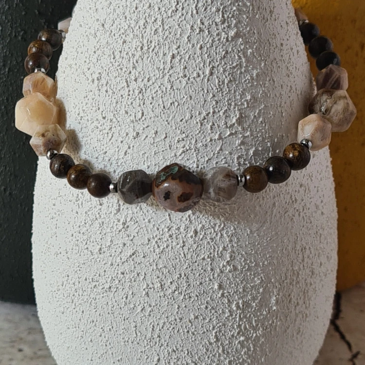 Bransoletka Solo - Agat Bambusowy, Bronzyt (15,5-16,5), v.2_3.jpg